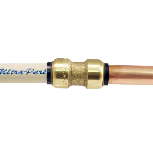 1/2 in. Brass Push-to-Connect Coupling