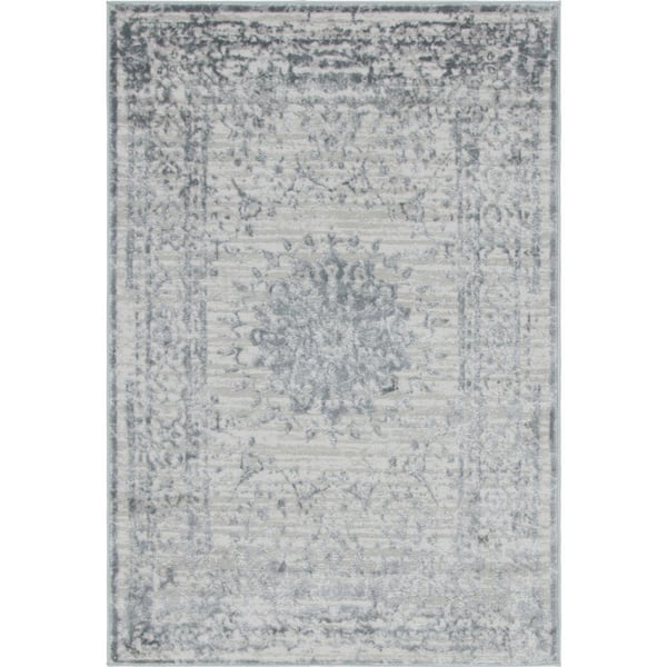 Aberdeen Derbyshire Gray 4 ft. x 6 ft. Area Rug