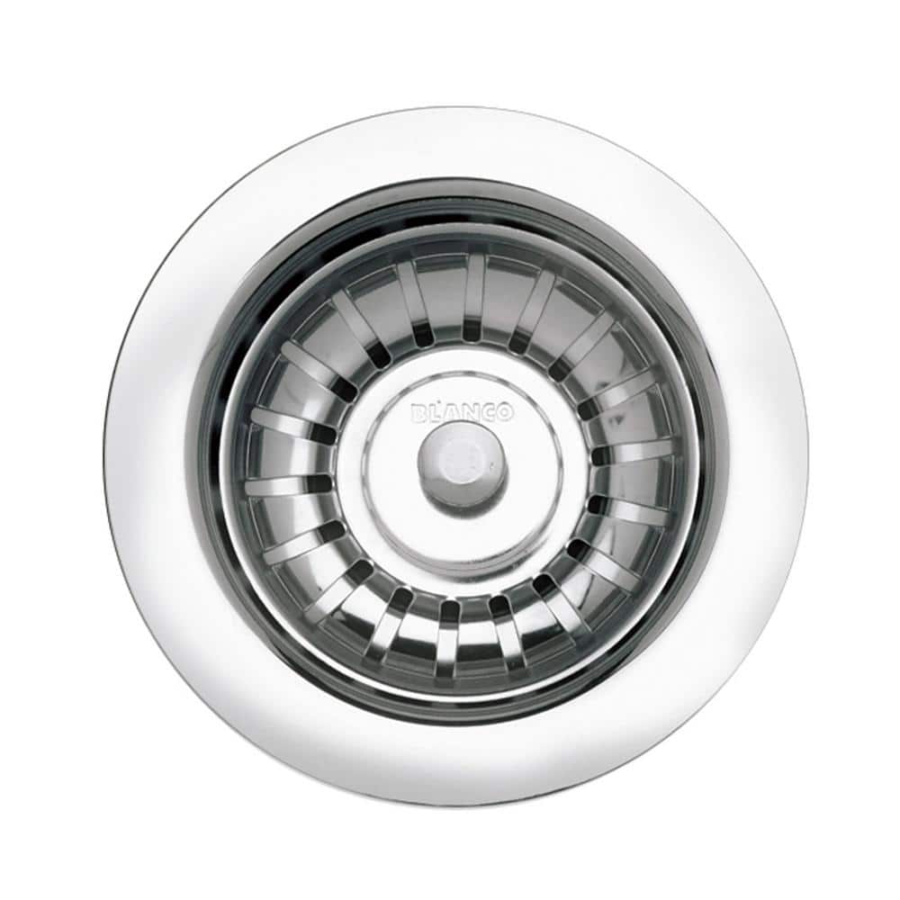 3.5 in. Decorative Basket Strainer in Polished Chrome