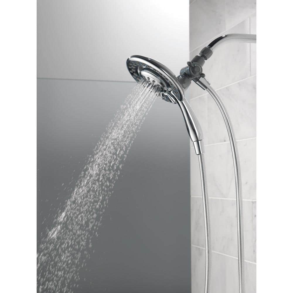 Chrome Dual Handheld and Rain Shower Head with Filter