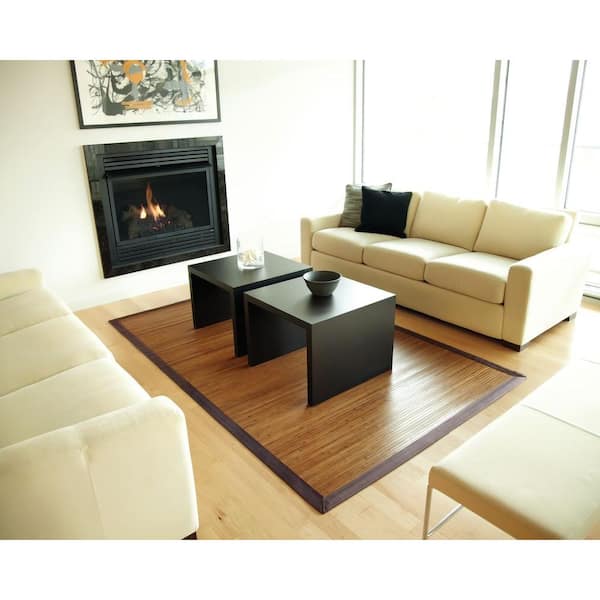 Contemporary Chocolate Brown 6 ft. x 9 ft. Area Rug