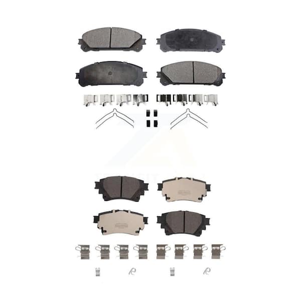 TEC Front Rear Ceramic Brake Pads Kit For 2020 Toyota Highlander With Electric Parking KTC-100774