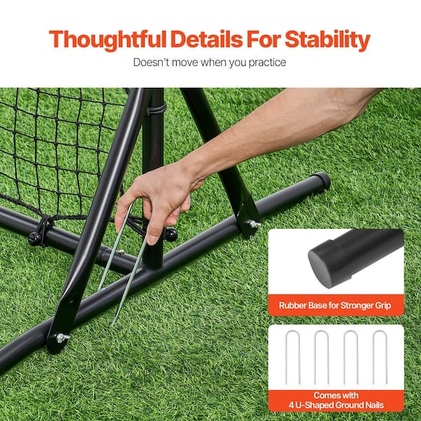 VEVOR Soccer Rebound Trainer, 6x4 ft. Iron Soccer Training