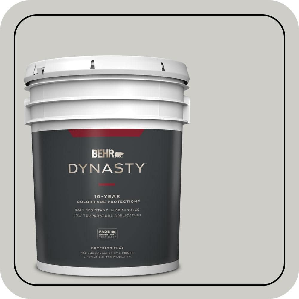 5 gal. #QE-49 Mexican Silver Flat Exterior Stain-Blocking Paint & Primer price history on PriceWatchPro
