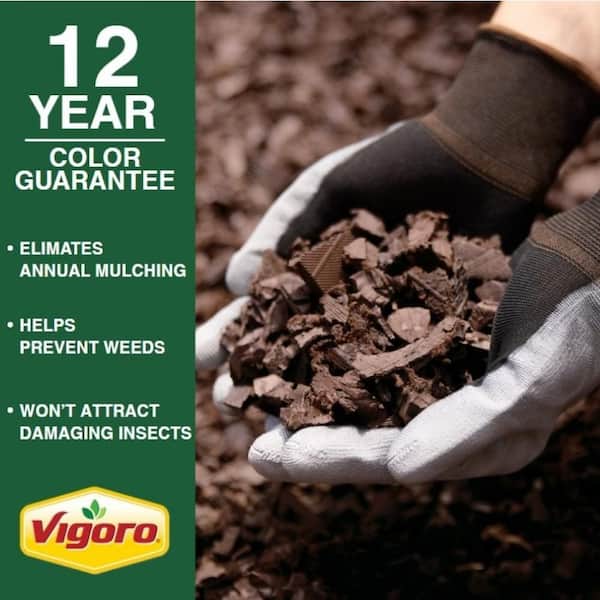 0.8 cu. ft. Brown Bagged Recycled Rubber Mulch