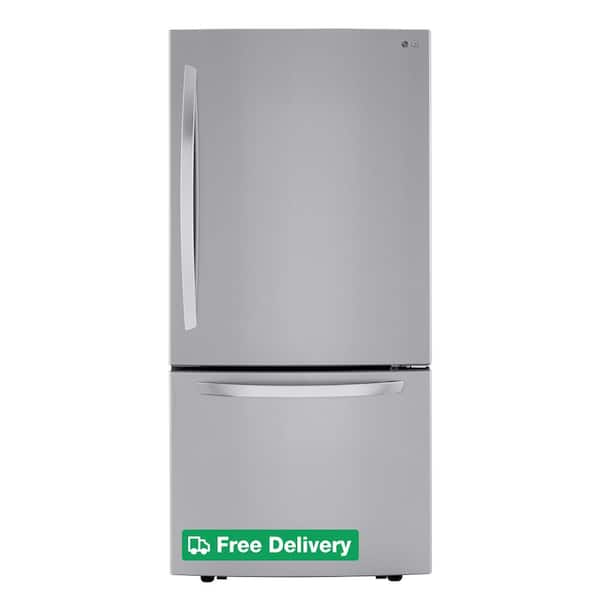 33 in. W 26 cu. ft. Bottom Freezer Refrigerator w/ Multi-Air Flow and Smart Cooling in PrintProof Stainless Steel