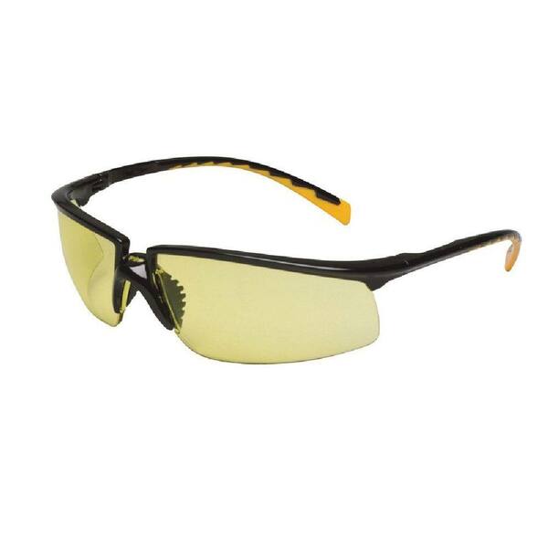 3M Holmes Workwear Black Frame with Yellow Anti-Fog Lenses Safety Glasses (Case of 6)
