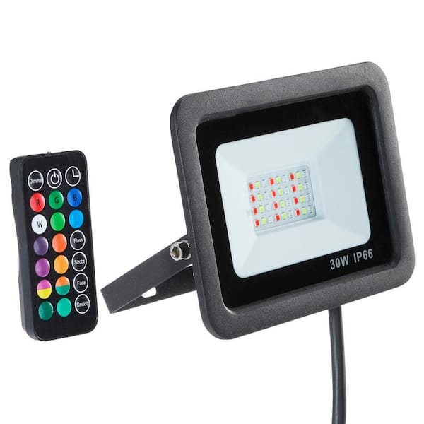 30-Watt Multi-Colored LED Floodlight