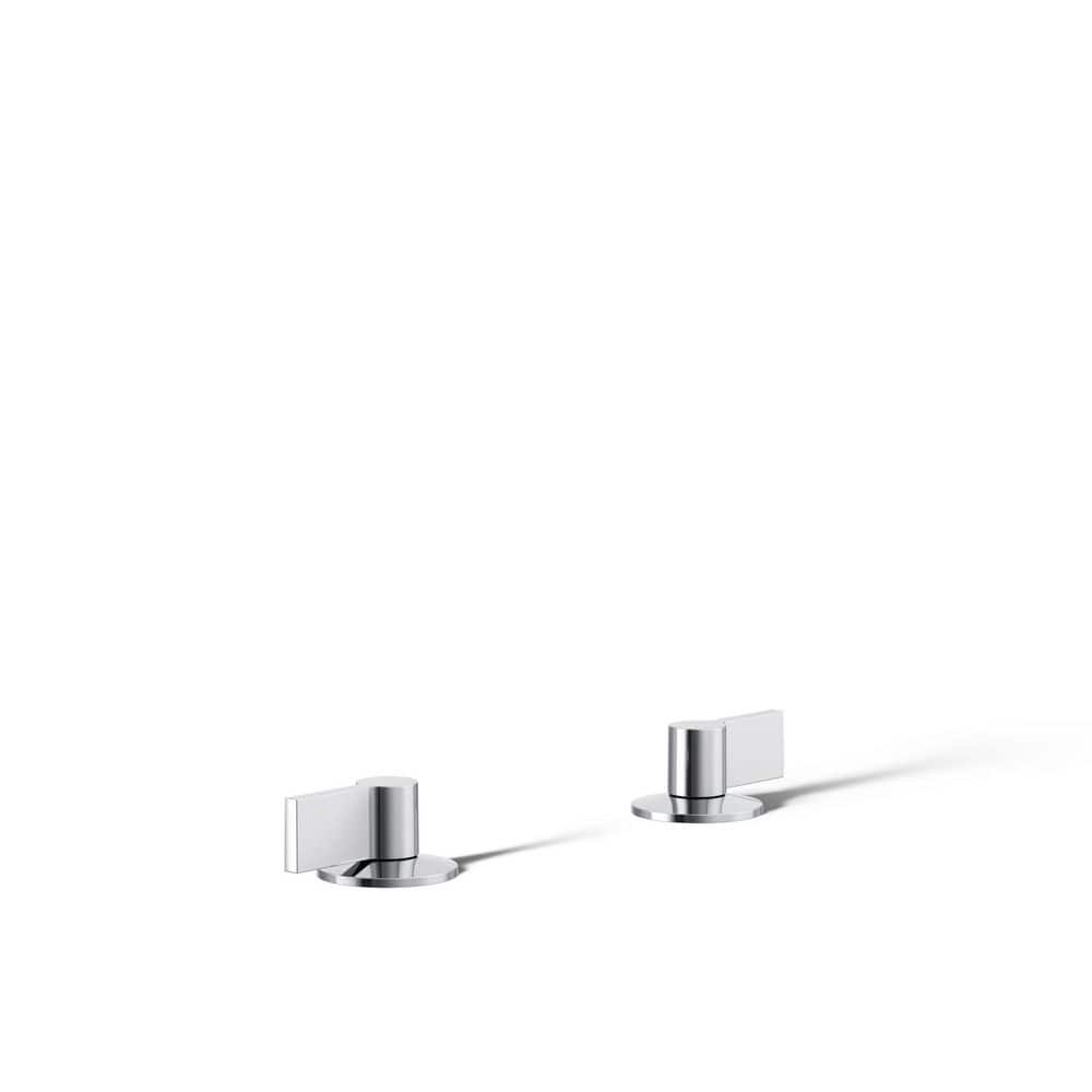 Components Deck-Mount Bath Faucet Handles in Polished Chrome price history on PriceWatchPro