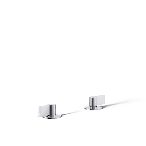 Components Deck-Mount Bath Faucet Handles in Polished Chrome