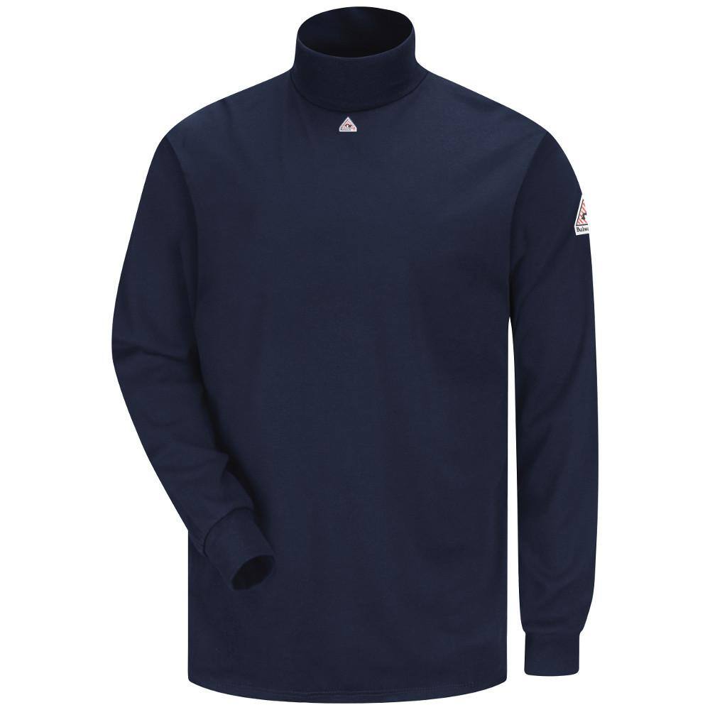 navy mock neck