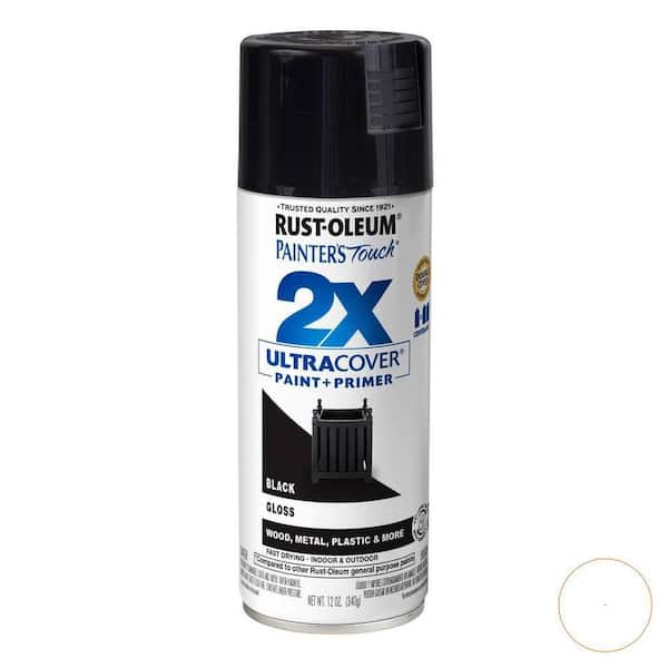 12 oz. Gloss Black General Purpose Spray Paint (6-Count)