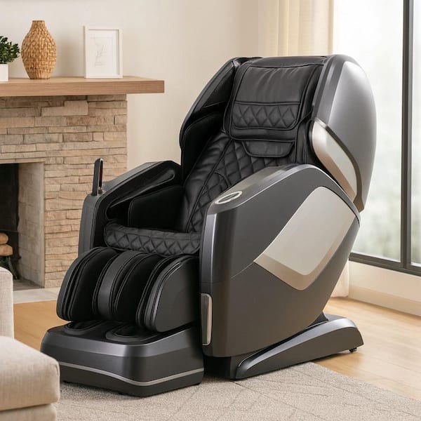 Osaki Maestro LE Series Black Reclining 4D Massage Chair with Wireless Charger, Heated Back Roller, Touch Screen Remote