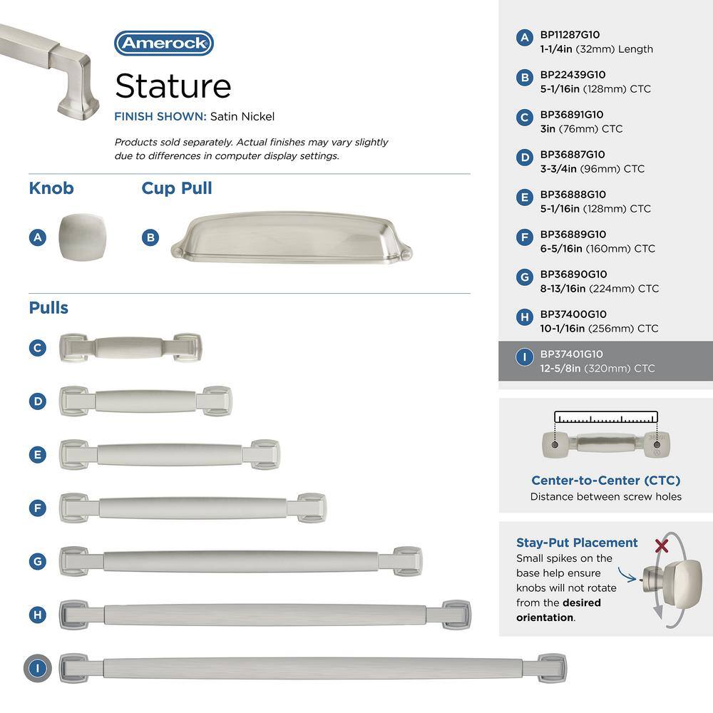 Satin Nickel Modern Cabinet Drawer Pull with Mounting Hardware