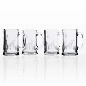 Rolf Glass Heron 16 oz. Beer Mug (Set of 4)