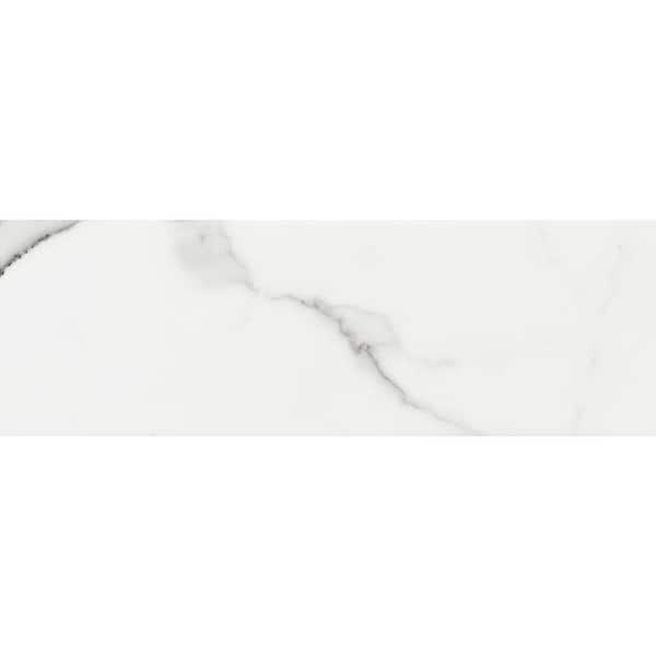 ELIANE Belmar White 4 in. x 12 in. Ceramic Wall Tile (10.98 sq. ft. / case)
