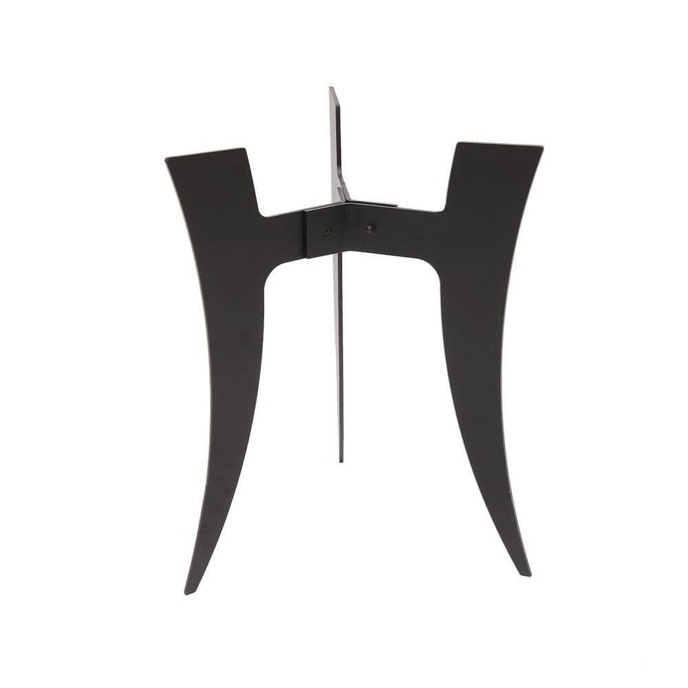 Large Matte Black Iron Ibex Plant Stand