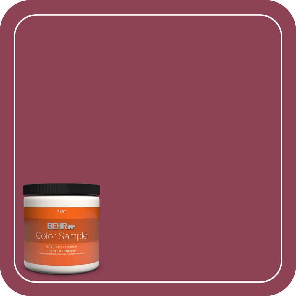 8 oz. #120D-6 Cranberry Splash Flat Interior/Exterior Paint & Primer Color Sample price history on PriceWatchPro