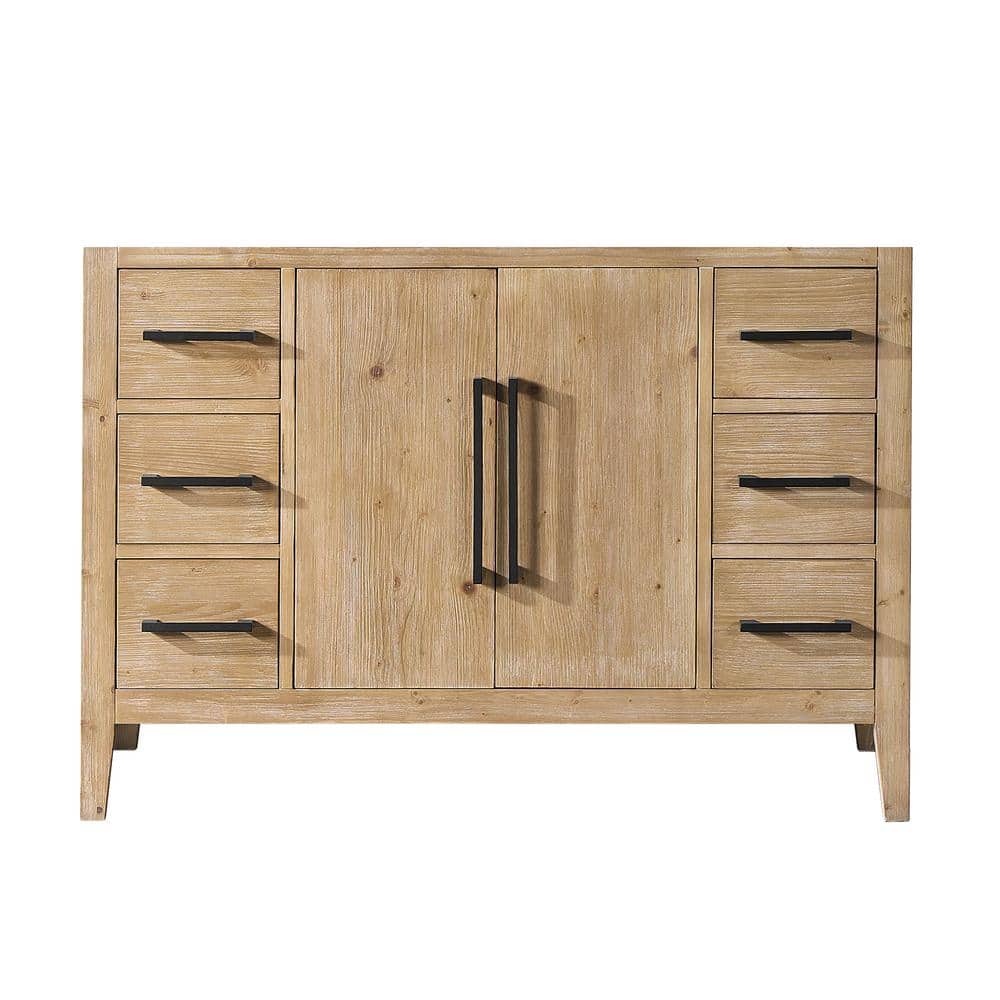 Laurel 47.2" Weathered Fir Freestanding Bathroom Vanity Base
