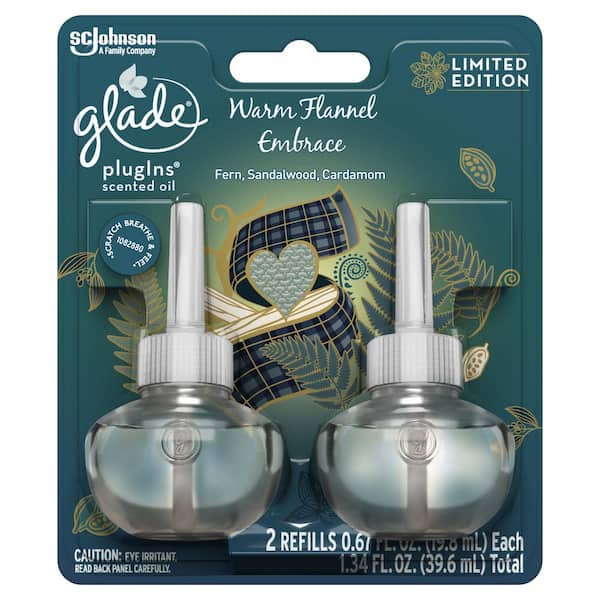 Glade 1.34 fl. oz. Warm Flannel Embrace Scented Oil PlugIn Air