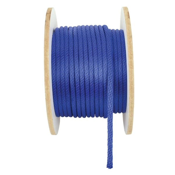 Crown Bolt 1/2 in. x 250 ft. Polypropylene Solid Braid Rope, Blue