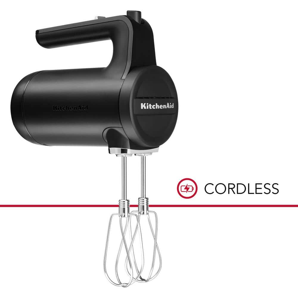 KitchenAid Cordless 7-Speed Hand Mixer with Turbo Beaters II in Onyx Black,  KHMB732OB at Tractor Supply Co.