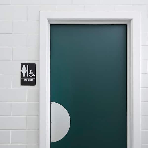 Gender Neutral Restroom ID Sign - Toilet Icon, Ethiopia - View #7