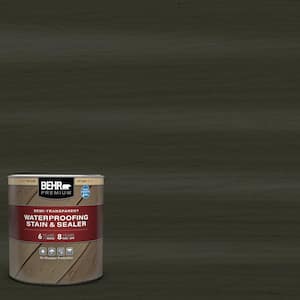 1 qt. #ST-108 Forest Semi-Transparent Waterproofing Exterior Wood Stain and Sealer