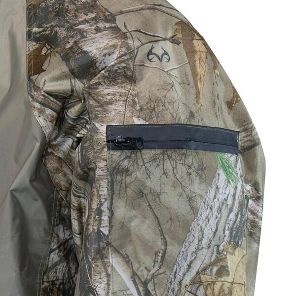 camouflage rain suit