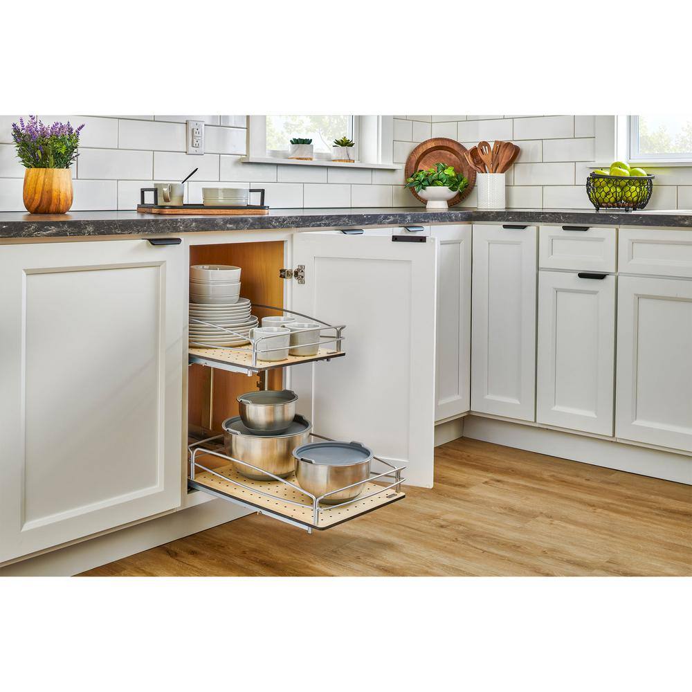 2-Tier Solid Bottom Pull Out Base Cabinet Organizer, 54BK-18SC-2-1 price history on PriceWatchPro
