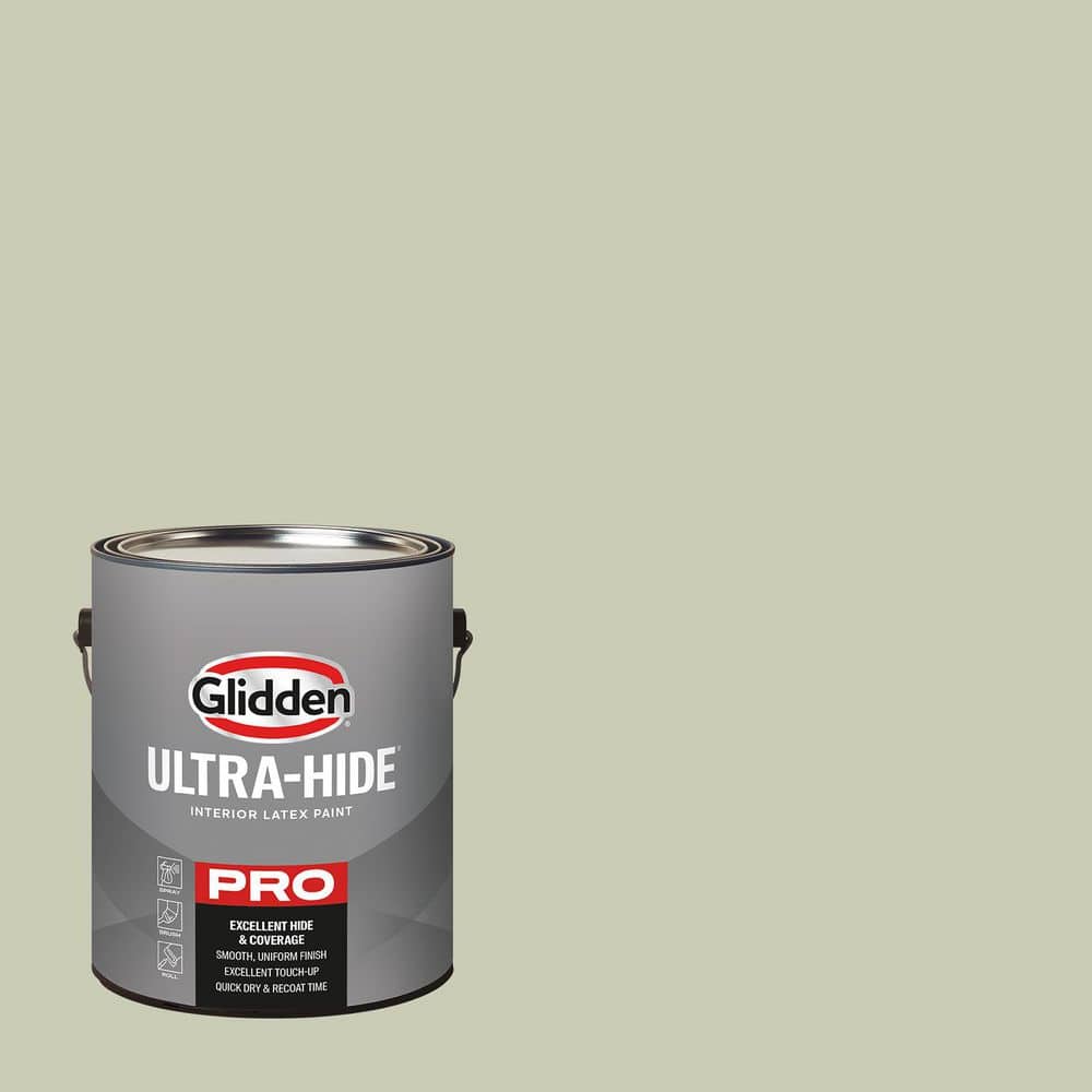 Glidden Ultra-Hide 1 gal. PPG1123-4 Only Olive Ultra Flat Interior ...