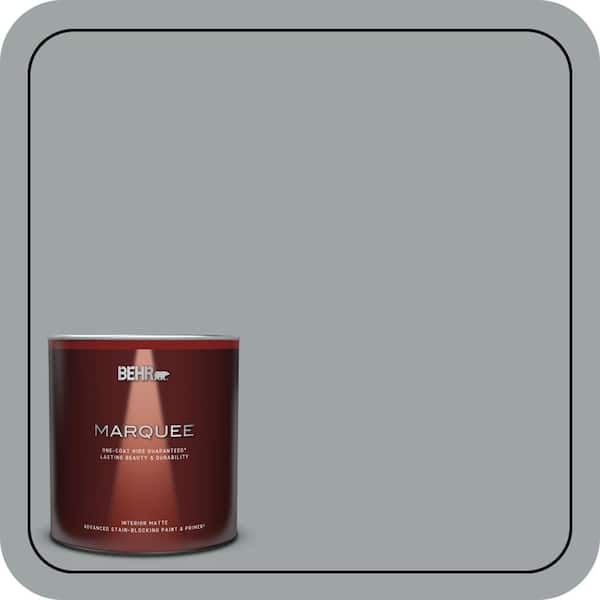 BEHR MARQUEE 1 qt. #MQ5-30 Silent Film One-Coat Hide Matte Interior Paint & Primer