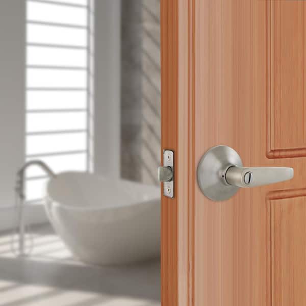 Olympic Stainess Steel Bed/Bath Privacy Door Handle