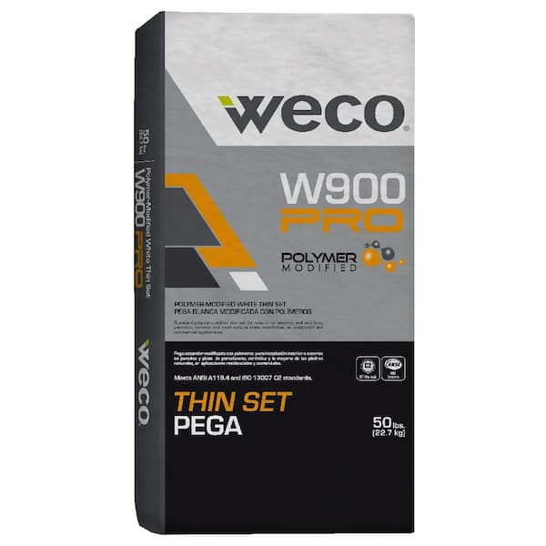 WECO W-900 Pro 50 lb. White Polymer Wall and Floor Thin Set