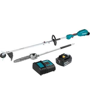 18V LXT Lithium-Ion Brushless Cordless Couple Shaft Power Head Kit w/String Trimmer & 10 in. Pole Saw Attachments 4.0Ah