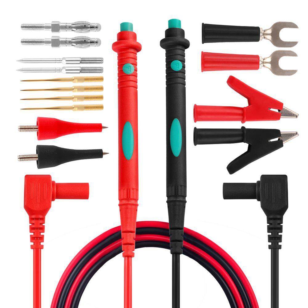 16-Piece Digital Multimeter Test Lead Kit w/ Alligator Clips Replaceable Probe Tips CAT III 1000V 20A Accurate Testing price history on PriceWatchPro