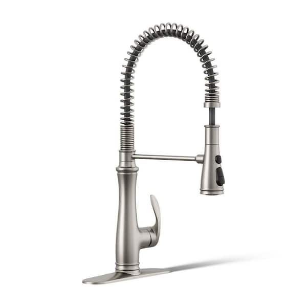 Bellera Single-Handle Semi-Professional Pull Down Sprayer Kitchen Faucet in Vibrant Stainless