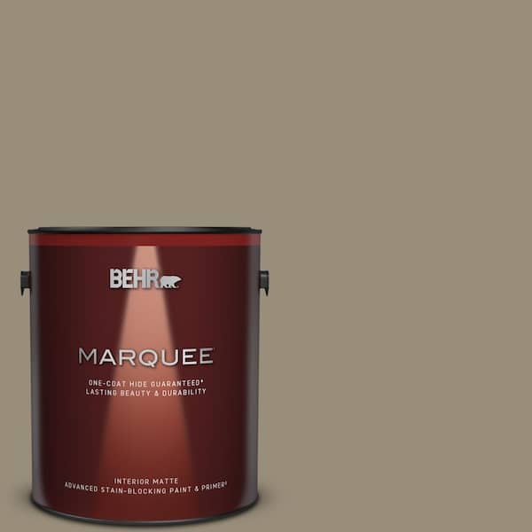 BEHR MARQUEE 1 gal. #MQ6-29 Lost Canyon One-Coat Hide Matte Interior Paint & Primer