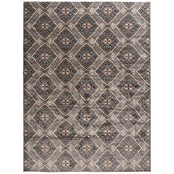 Stratford Mina7 ft. x 11 ft. Latte/Sand Area Rug