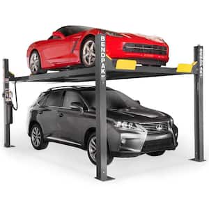 HD-9XW Extra-Tall 4 Post Car Lift 9000 lbs. Capacity - Versatile Freestanding Lift with 220V Power Unit Included