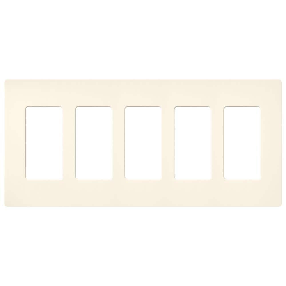 Claro 5 Gang Wall Plate for Decorator/Rocker Switches, Satin, Biscuit (SC-5-BI) (1-Pack) price history on PriceWatchPro