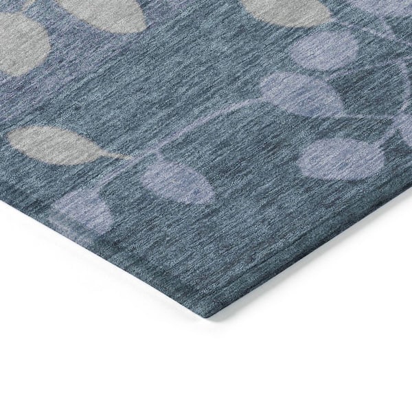 Chantille Machine Washable Indoor/Outdoor Abstract ACN1900 Denim 2 ft. 3 in. x 7 ft. 6 in. Runner Rug