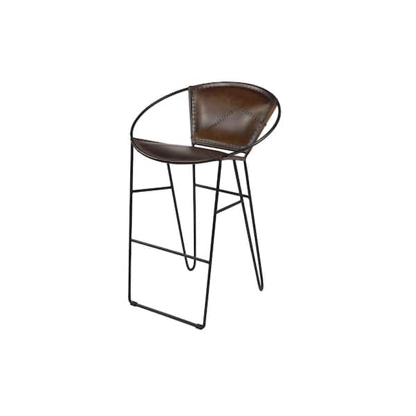Tall Brown Leather Bar Stool, Tall Brown Leather Swivel Bar Stool