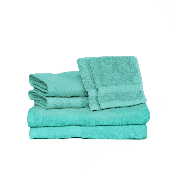 Espalma Deluxe 6-Piece Pool Solid Cotton Bath Towel Set