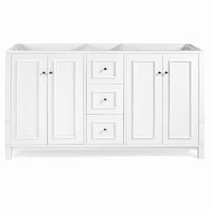 Williamsburg 60 in. W x 21 in. D x 34 in. H Bath Vanity Cabinet without Top in White