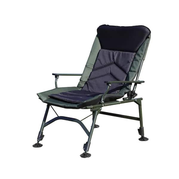 Sudzendf Gray Portable Folding Camping Lounge Chair with