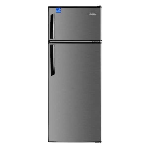 Premium LEVELLA 7.3 cu. ft. Top Freezer Refrigerator in Inox