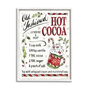 Hot Cocoa Holiday Cooking Instructions By Anne Tavoletti Framed Print Abstract Texturized Art 16 in. x 20 in.