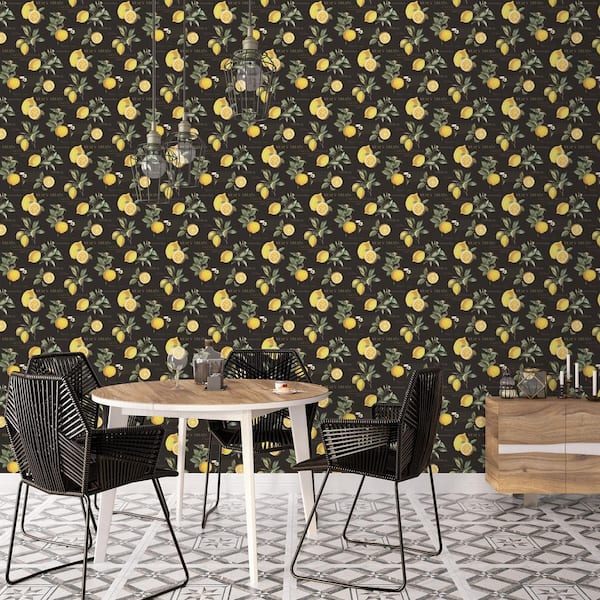 G45410 - Just Kitchens Citron Botanical Taupe Galerie Wallpaper | eBay