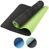 Wakeman Outdoors Non-Slip Yoga Mat with Alignment Marks – Lightweight Exercise  Mat with Carry Strap for Home Workout or Travel 80-FIT1000 - The Home Depot